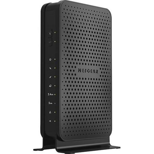NETGEAR - N600 Dual-Band Router with DOCSIS 3.0 Cable Modem - Black