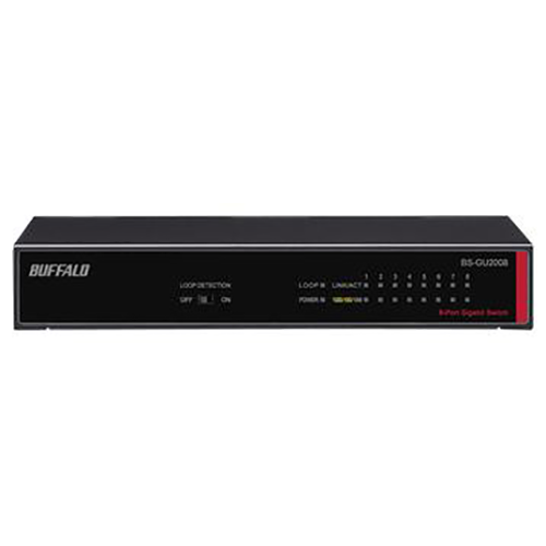 Buffalo Technology - 8-Port 10/100/1000 Gigabit Ethernet Switch - Black