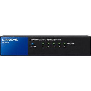 Linksys - 5-Port Gigabit Ethernet Switch - Black/Blue