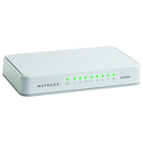 NETGEAR - 200 Series Unmanaged SOHO 8-Port 10/100/1000 Gigabit Switch - White