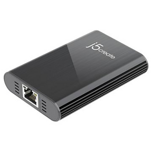j5create - Dual USB 3.0-to-Gigabit Ethernet Sharing Adapter - Black